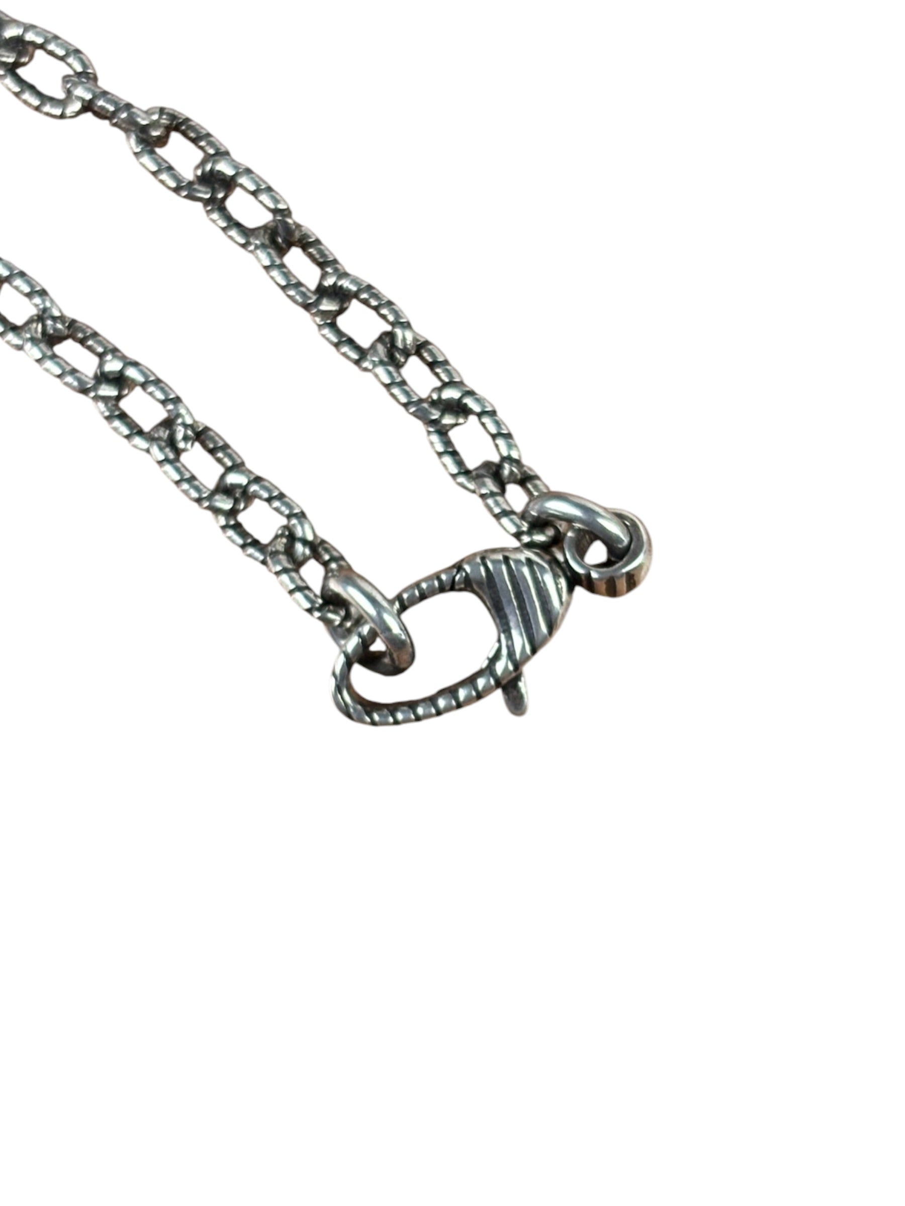 Gucci 925 Sterling Silver Interlocking GG Pendant Necklace