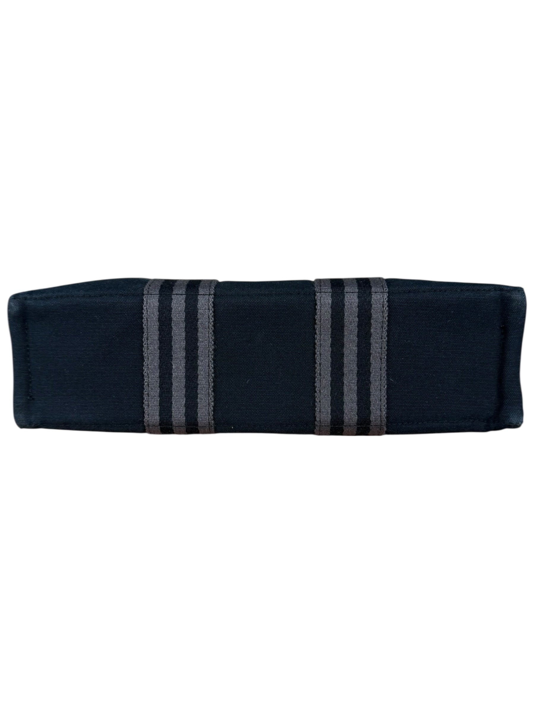 Hermes Black Fourre Tout Canvas Tote