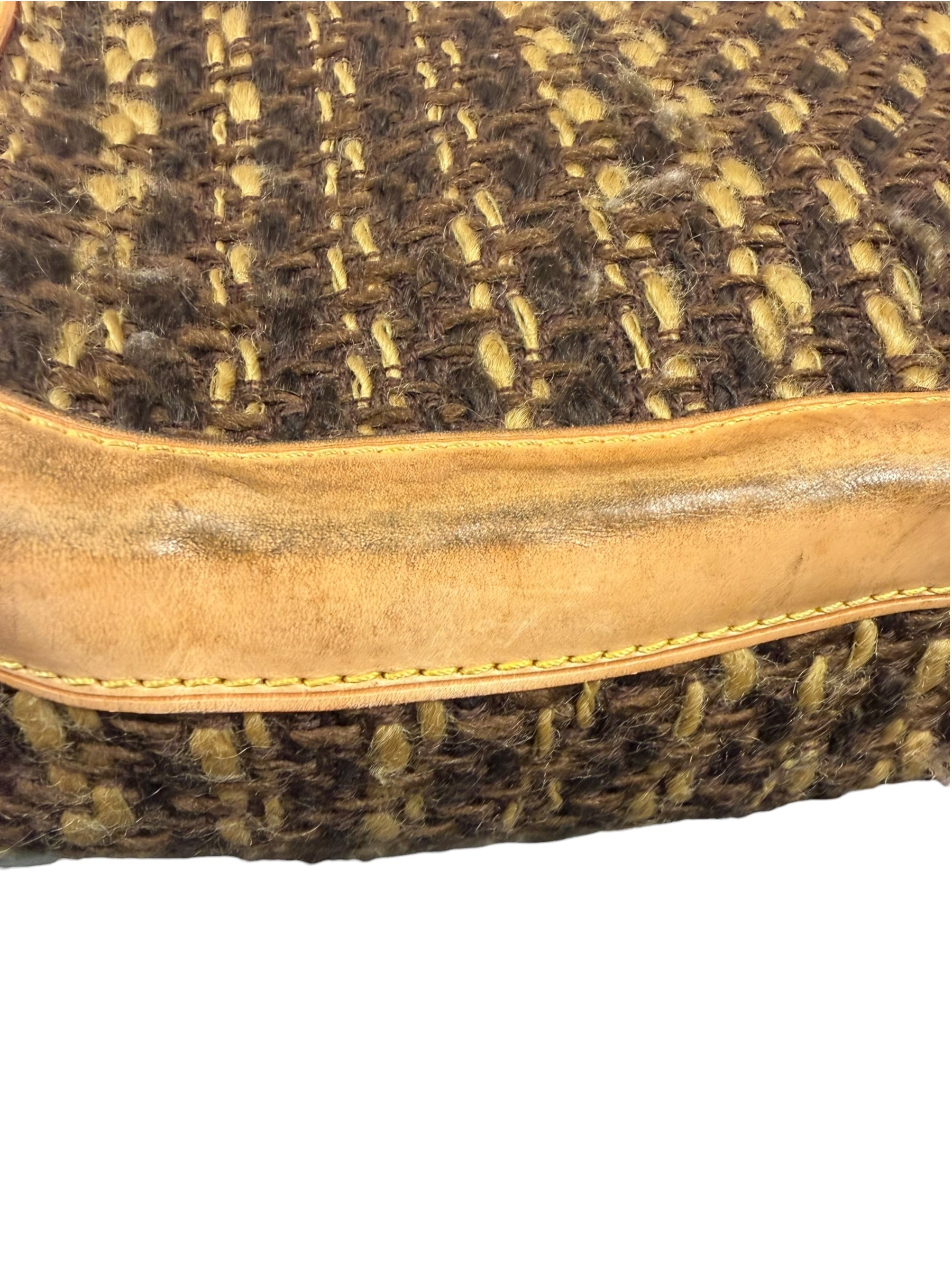 Louis Vuitton Brown Monogram Ambre Tweedy Zip GM