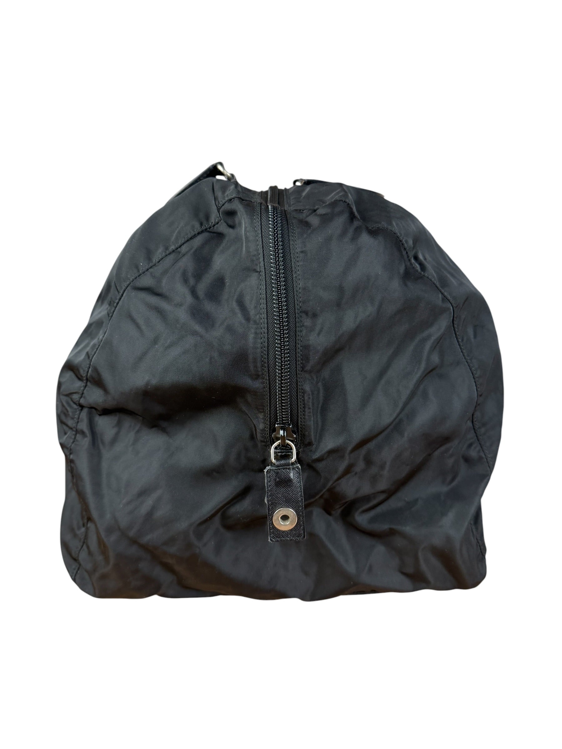 Prada Black Nylon Saffiano Travel Bag