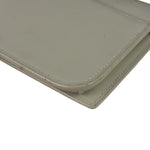 YSL Beige Leather Cassandre Flap Phone Holder