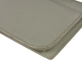 YSL Beige Leather Cassandre Flap Phone Holder