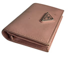 Prada Pink Saffiano Leather Compact Wallet
