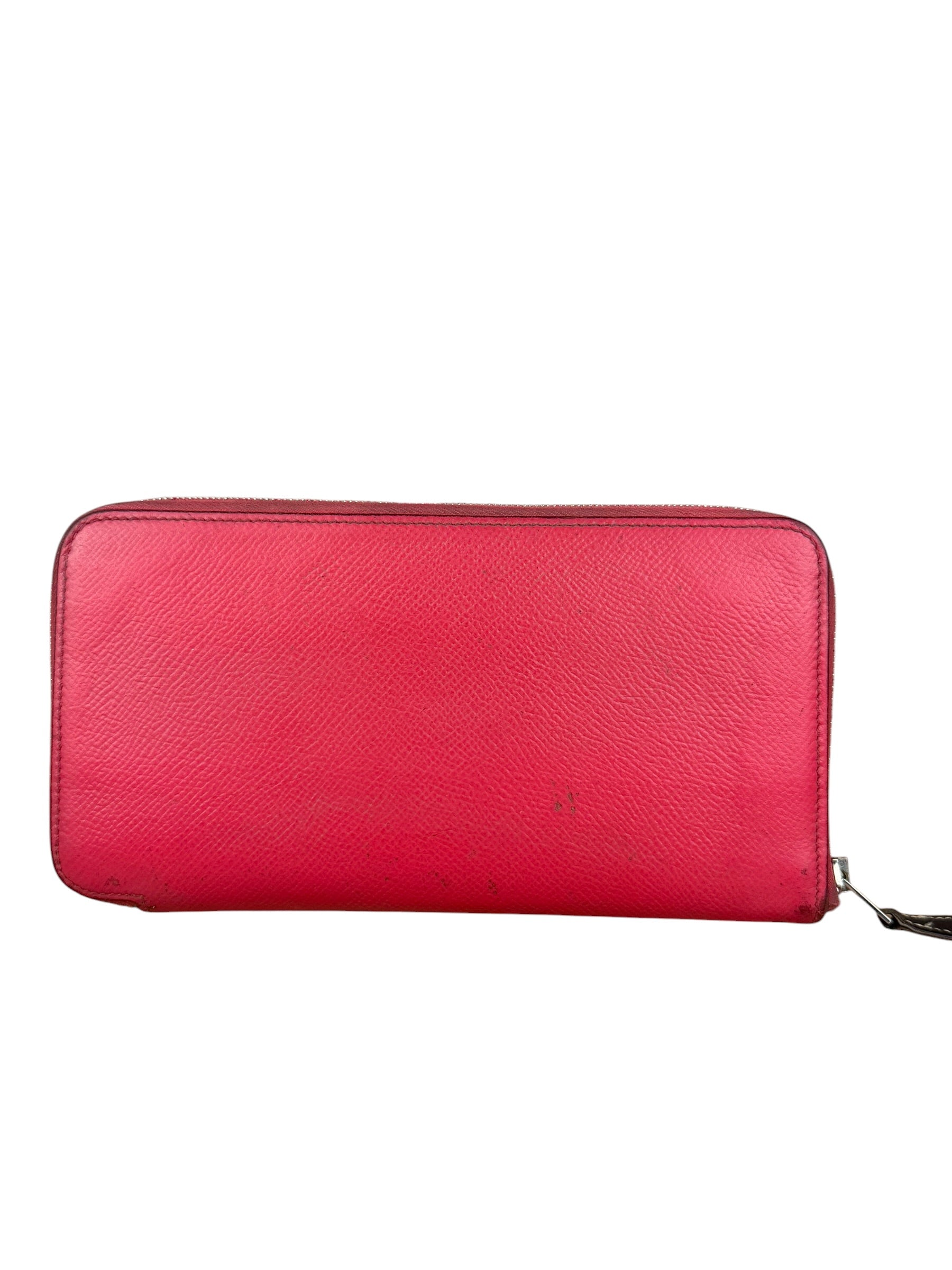 Hermes Pink Epsom Leather Silk'In Long Wallet
