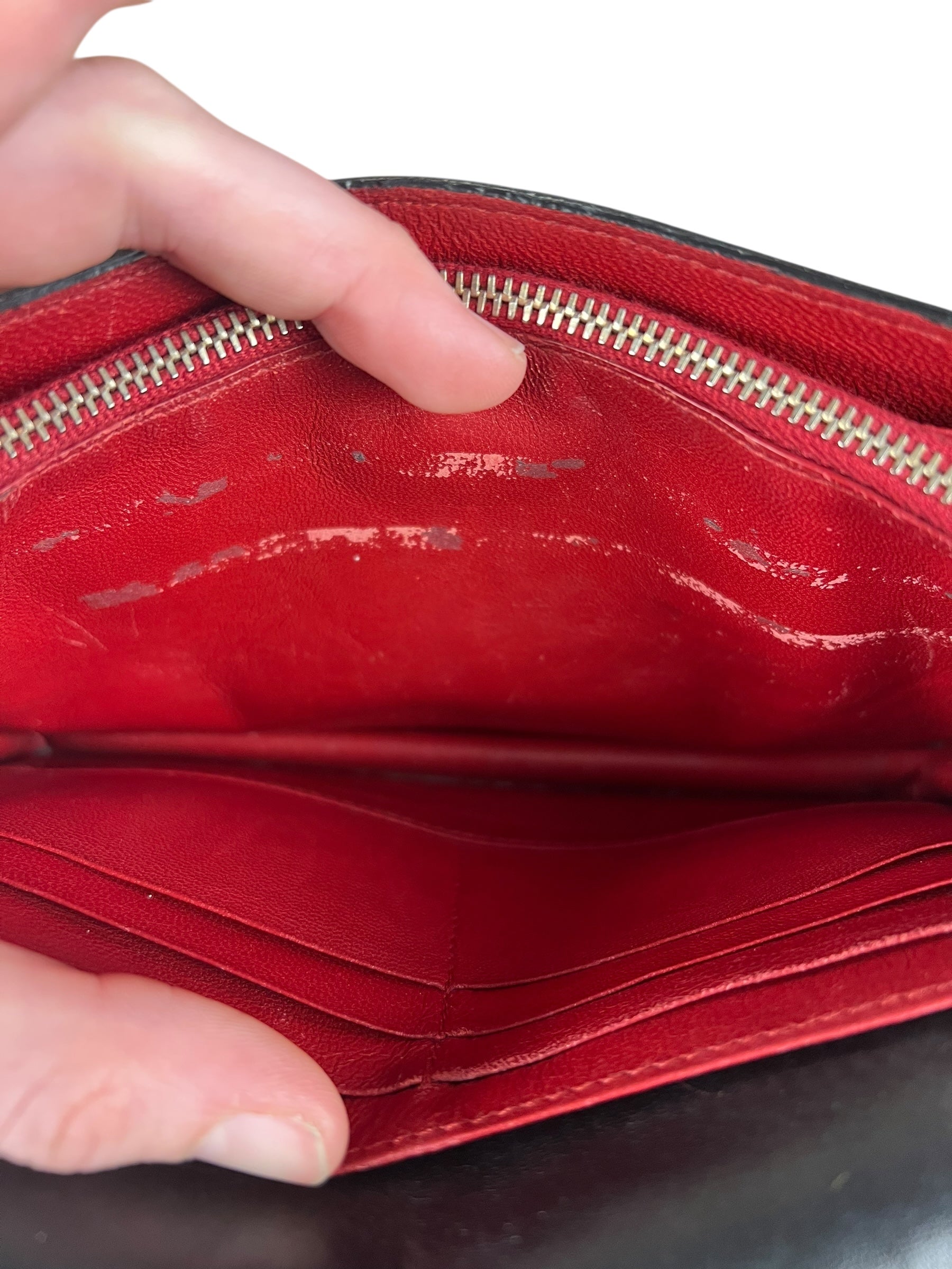 Prada Saffiano Lux Bow Crossbody Wallet