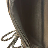 Chanel Black Quilted Lambskin Boy Flap Wallet On Chain 2014