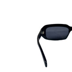 Celine Glossy Black Triomphe Rectangular Sunglasses