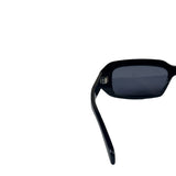 Celine Glossy Black Triomphe Rectangular Sunglasses