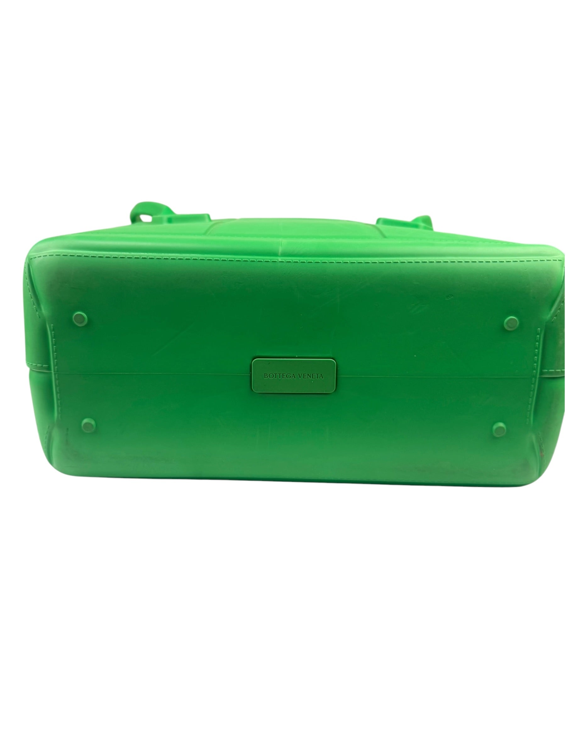 Bottega Veneta Green Acro Large Rubber Tote