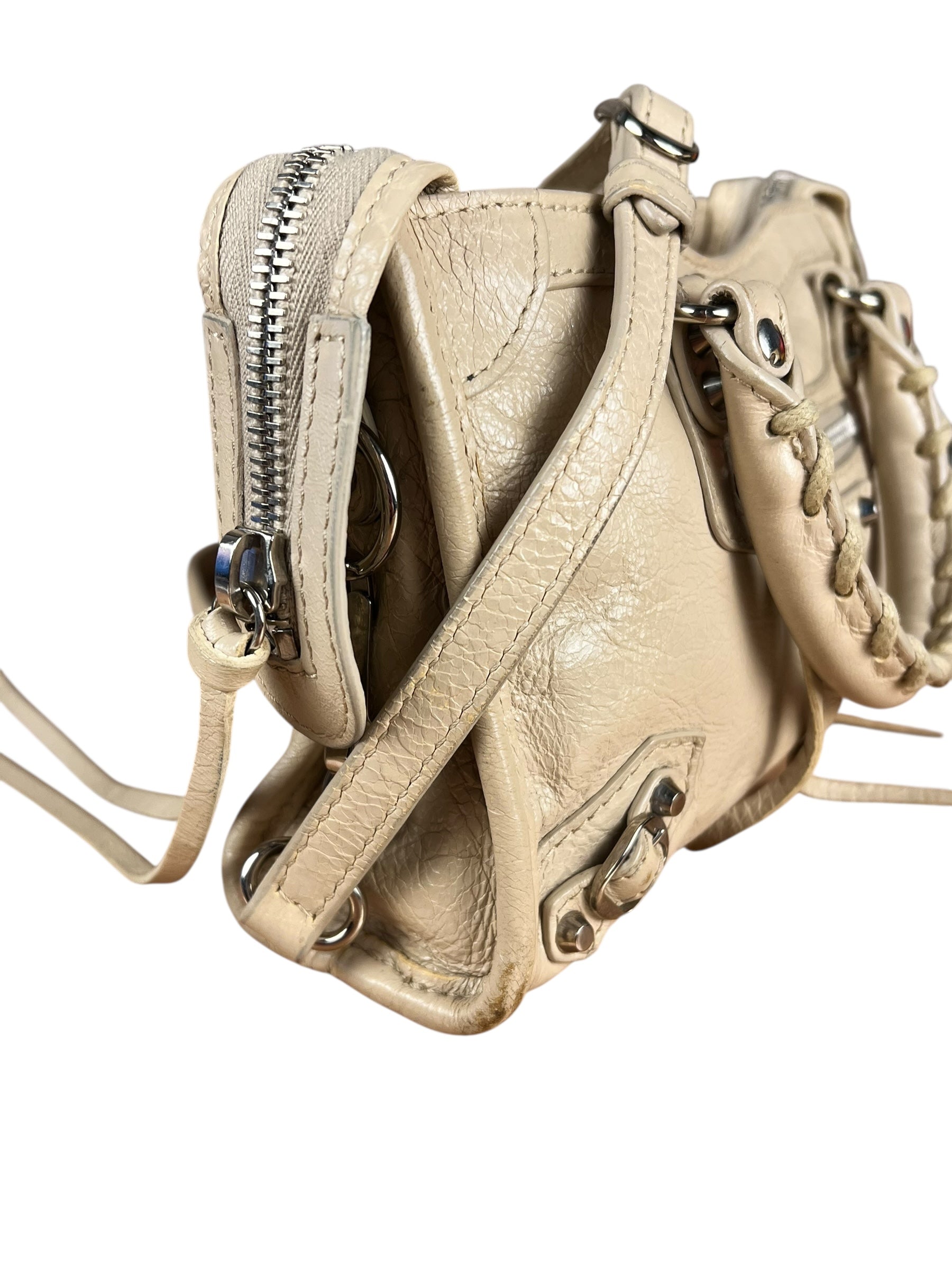 Balenciaga Beige Mini Le City Bag