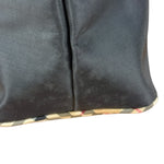 Burberry Nylon Check-Trimmed Shoulder Bag