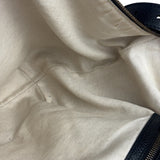 Gucci Black Pebbled Leather Half Moon Hobo Bag