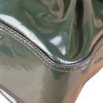 Fendi Vintage Green Patent Leather B Handbag