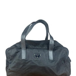 Prada Vintage Black Nylon Bowler Bag