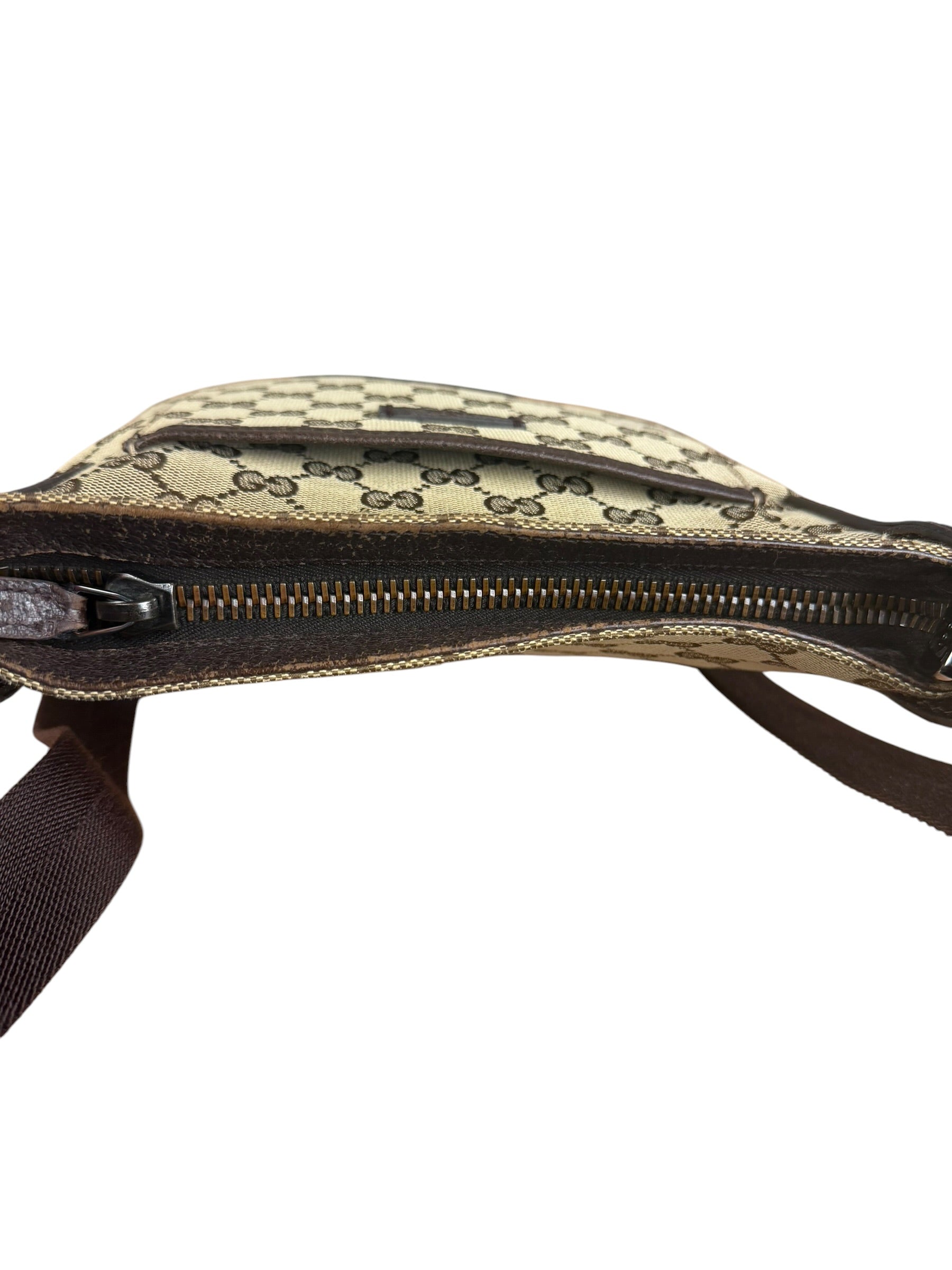 Gucci GG Vintage Beige/Brown Canvas Crossbody Bag