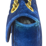 Gucci GG Blue Velvet Marmont Shoulder Bag