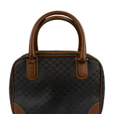 Gucci Vintage Micro GG Black/Brown Supreme Satchel Hand Bag