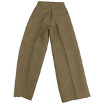 Fendi Wool Dark Beige Stripe Pleated Pants