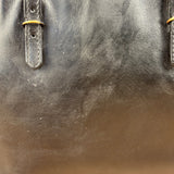 Balenciaga Black Leather papier A4 Tote Bag