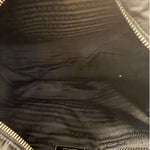 Prada Black Tessuto Nylon Leather Trim Tote Bag