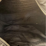 Prada Black Tessuto Nylon Leather Trim Tote Bag