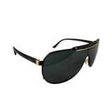 Versace VE2140 Striking Gold Greca Pattern On Top Bar Sunglasses
