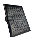 Bottega Veneta Intercciato Black Passport Holder