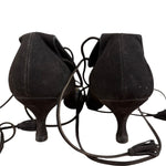 Manolo Blahnik Brown Suede Strappy Heels