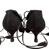 Manolo Blahnik Brown Suede Strappy Heels