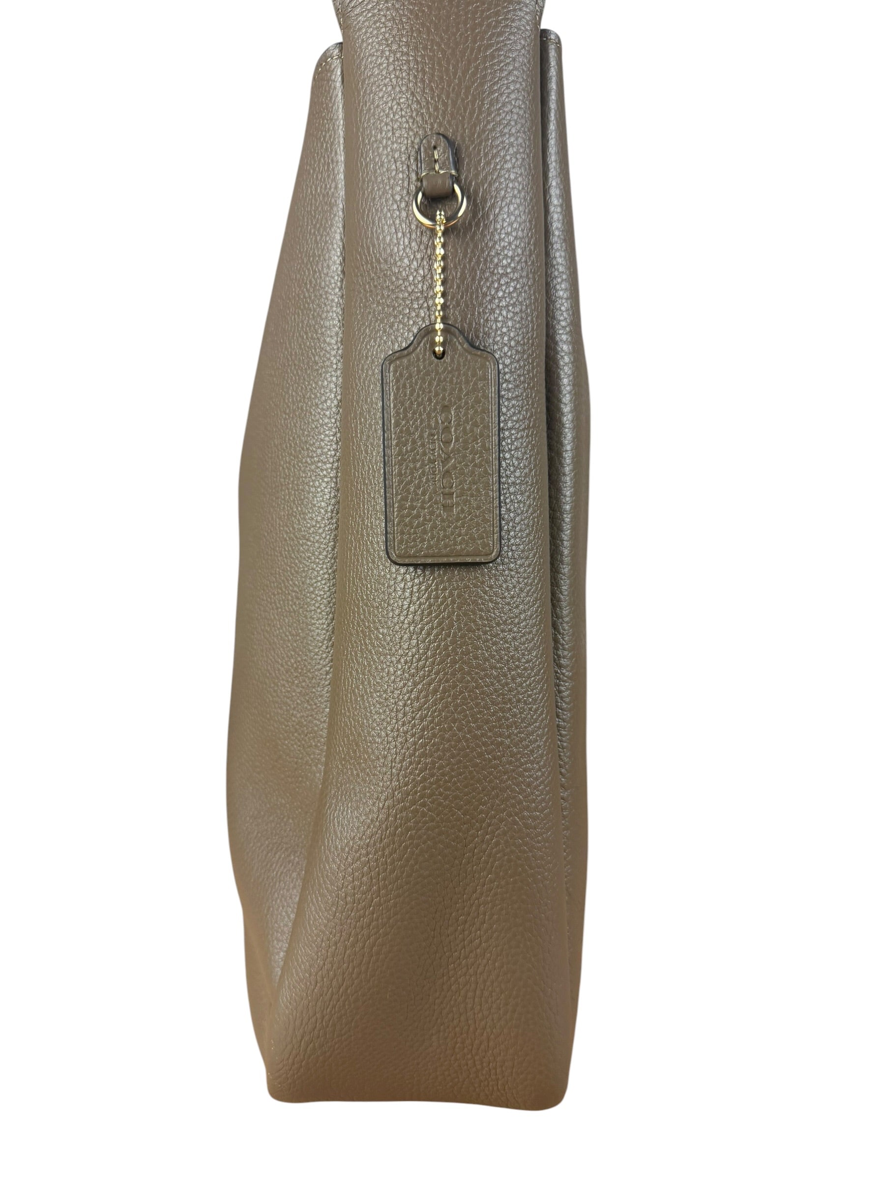 Coach Brown Pebbled Leather Large Hadley Tote