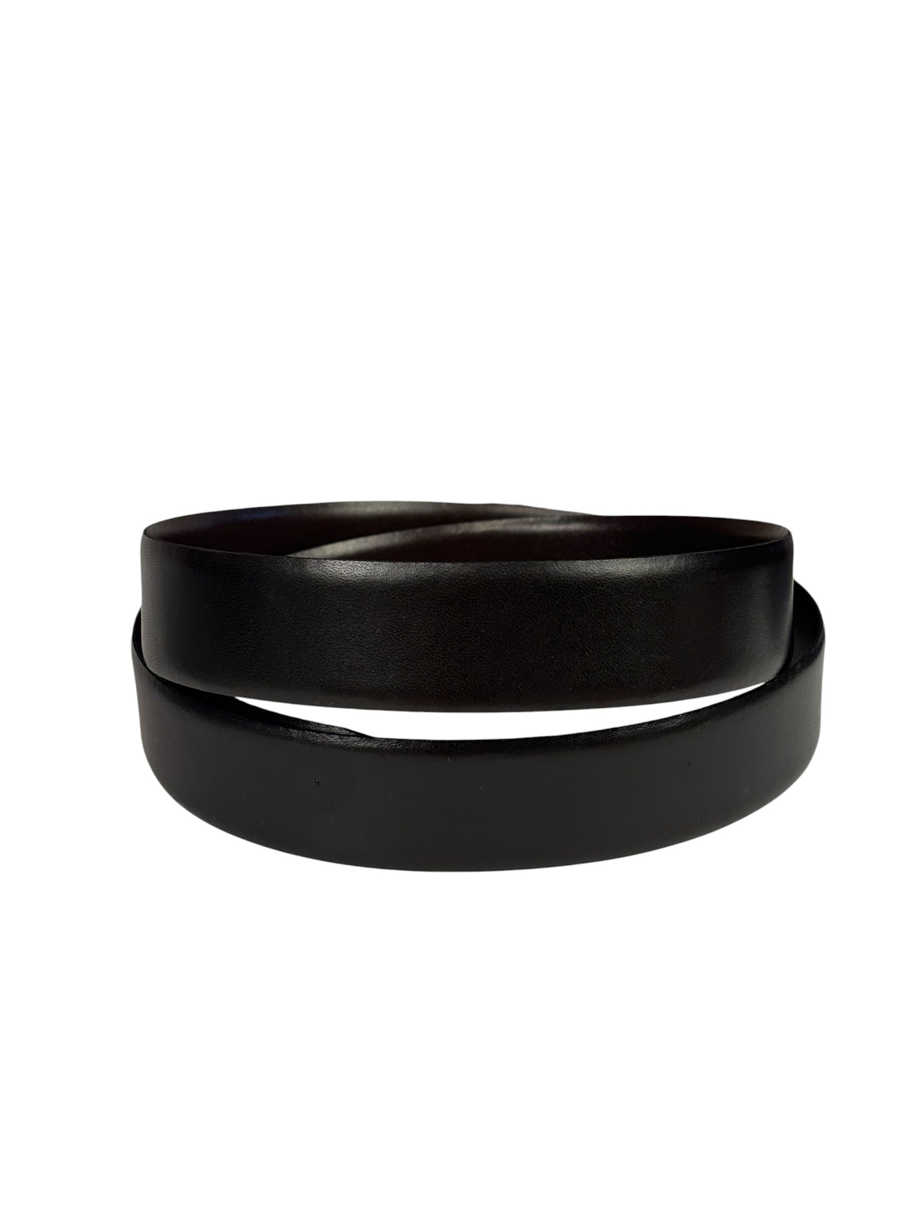 Christian Dior Brown/Black Leather Reversible Belt