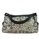Chanel Black/Beige Tweed Clover Hobo Shoulder Bag '05-'06