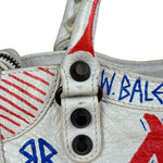 Balenciaga Mini White Graffiti Le City Bag