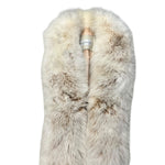 Modéle Chombert Leather Fur Lined Coat Ivory