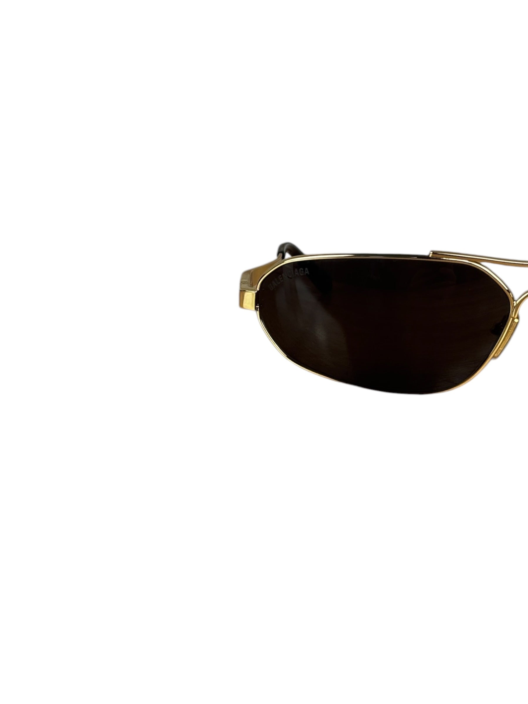 Balenciaga BB0227S Sunglasses Gold Toned Metal Frame