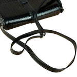 Saint Laurent Black Monogram Patent Leather Shoulder Bag