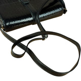 Saint Laurent Black Monogram Patent Leather Shoulder Bag