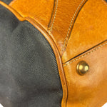 Gucci Vintage Denim Leather Trim Jackie Shoulder Bag