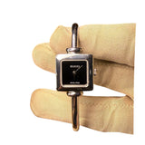 Gucci 1900L Black Square Dial Bangle