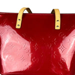 Louis Vuitton Red Monogram Vernis Bellevue Handbag
