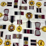 Burberry Pink Medals Vintage Silk Scarf