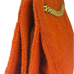 Chanel Vintage Red Quilted Tweed Shoulder Bag 1994