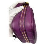 Gucci Vintage Purple Leather Small Snaffle Bit Shoulder Bag