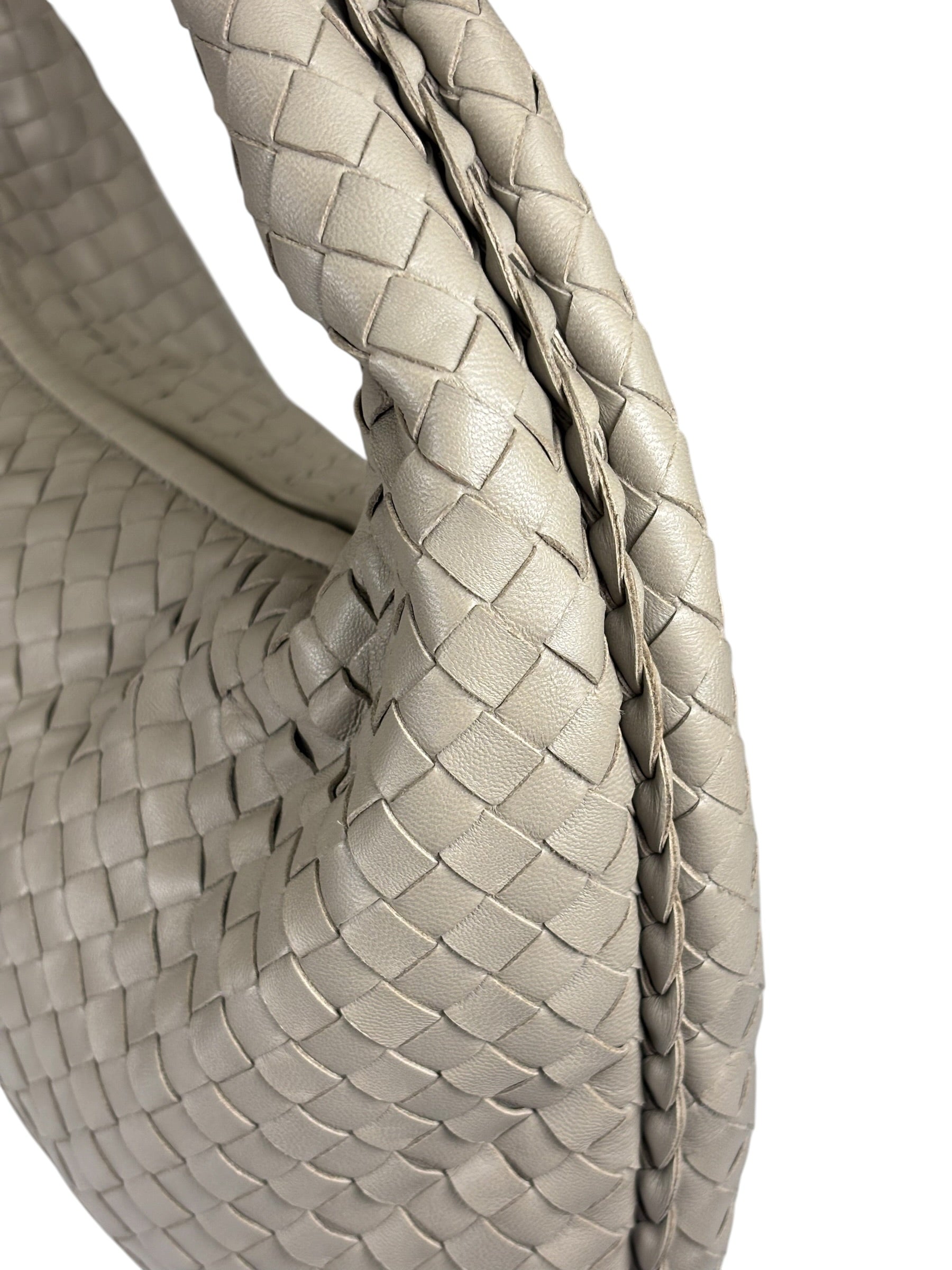 Bottega Veneta Grey Intrecciato Hobo Bag