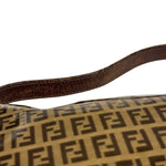 Fendi Brown Vinyl Zucca Baguette