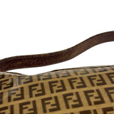 Fendi Brown Vinyl Zucca Baguette
