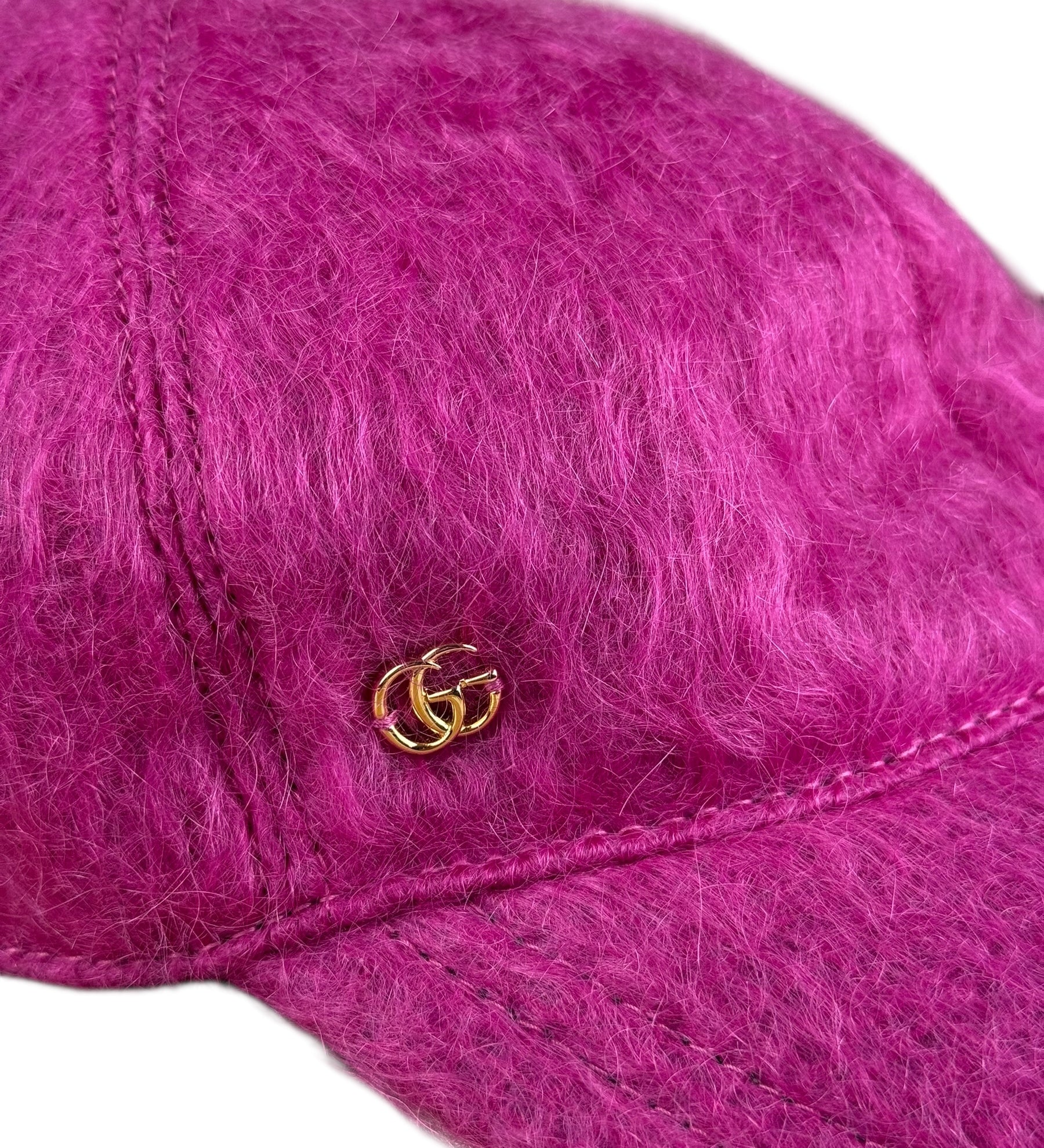 Gucci Fuzzy Fuchsia Baseball Hat