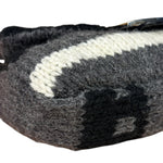 Fendi Vintage Grey/Black Knit Wool Baguette