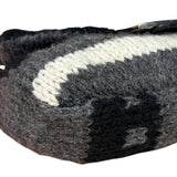 Fendi Vintage Grey/Black Knit Wool Baguette