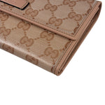 Gucci GG Pink Crystal Canvas Long Wallet